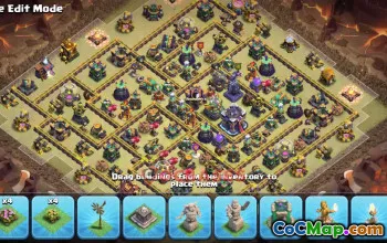 Town Hall 15 War Base with Copy Link #55398