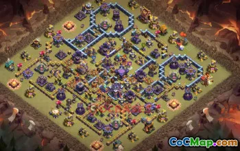 Town Hall 15 War Base with Copy Link #55559