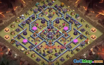 Town Hall 15 War Base with Copy Link #55588