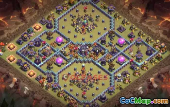 Town Hall 15 War Base with Copy Link #55592