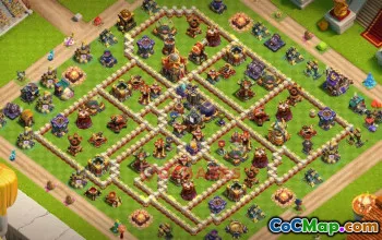 Town Hall 16 Farming Base – Clash of Clans | Copy Base Link #49228