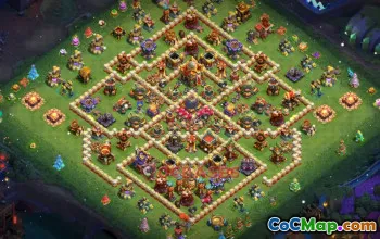 Town Hall 16 Farming Base - Clash of Clans Strategy (Copy Link) #49205