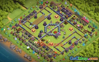 Town Hall 16 Fun Base: Clash of Clans Layout for Football Fans #19325