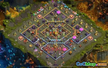 Town Hall 16 Hybrid Base | Clash of Clans TH16/15 Best Base #49203