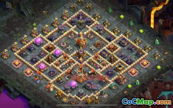 Town Hall 16 Hybrid Base - Clash of Clans | TH16 Copy Link #49199