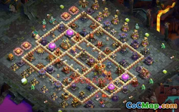 Town Hall 16 Hybrid Base – Clash of Clans TH16 Strategy #49194