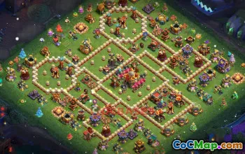 Town Hall 16 Trophy Base - Clash of Clans | Base Link #49217