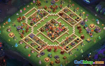 Town Hall 16 Trophy Base | Clash of Clans | Best Defense Base #49220