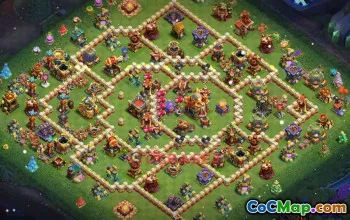 Town Hall 16 Trophy Base | Clash of Clans Defense Strategy #49223