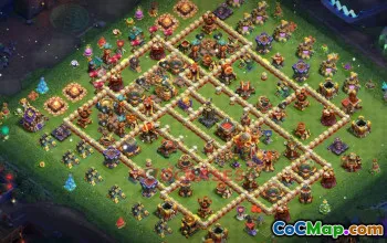 Town Hall 16 Trophy Base | Clash of Clans Strategy & Link #49224