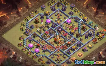 Town Hall 16 War Base - Anti 3 Stars Clash of Clans (Copy Link) #49247