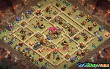 Town Hall 16 War Base - Clash of Clans Clash of Clans War Base Link #49233