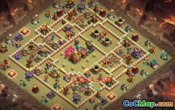 Town Hall 16 War Base | Clash of Clans Defense Strategies #49239