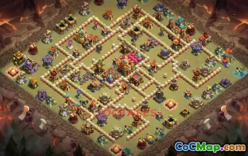 Town Hall 16 War Base — Clash of Clans Defense Strategy (Copy Link) #49236