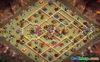 Town Hall 16 War Base - Clash of Clans War Defense & Layout #49227
