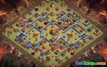 Town Hall 16 War Base | Clash of Clans War Layouts & Base Link #48781