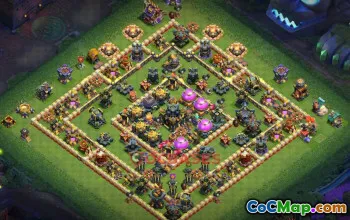 Town Hall 17 Farming Base | Clash of Clans | Copy & Build #49158