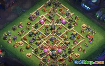Town Hall 17 Farming Base | Clash of Clans Guide (Copy Base Link) #49151