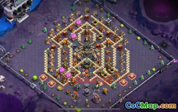 Town Hall 17 Hybrid Base - Clash of Clans | Base Link #49061