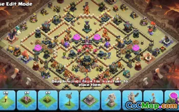 Town Hall 17 Hybrid Base 🏰 Clash of Clans ⚔️ | Copy Base Link #49147