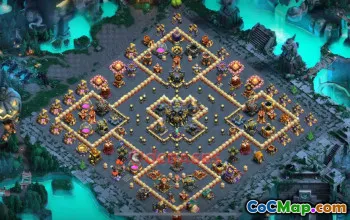 Town Hall 17 Hybrid Base | Clash of Clans Guide & Copy Link #49083
