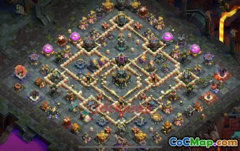 Town Hall 17 Hybrid Base | Clash of Clans HQ Link #49118