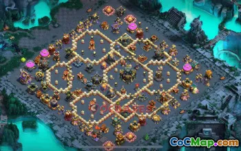 Town Hall 17 Hybrid Base | Clash of Clans Strategy & Base Link #49092