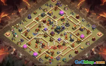 Town Hall 17 Hybrid Base | Clash of Clans Strategy & Layout #49038