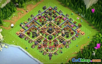 Town Hall 17 Hybrid Base | Clash of Clans Strategy & Layout #49039