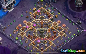Town Hall 17 Hybrid Base | Clash of Clans Strategy & Link #49060