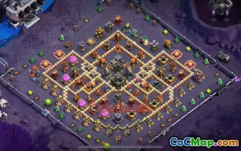 Town Hall 17 Hybrid Base | Clash of Clans Strategy & Link #49062