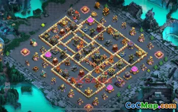 Town Hall 17 Hybrid Base | Clash of Clans Strategy & Link #49104