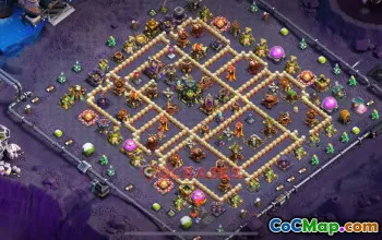 Town Hall 17 Hybrid Base | Clash of Clans | TH17 base design #49049