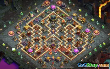 Town Hall 17 Hybrid Base - Clash of Clans | Th17 Base Link #49042