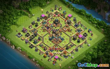 Town Hall 17 Hybrid Base | Clash of Clans TH17 Best Design #49120