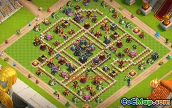 Town Hall 17 Hybrid Base | Clash of Clans War & Anti 2 Design #49084