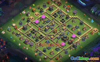 Town Hall 17 Hybrid Base with Copy Link #55350