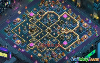 Town Hall 17 Hybrid Base with Copy Link #55357