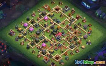 Town Hall 17 Trophy Base - Clash of Clans | Copy Base Link #49110