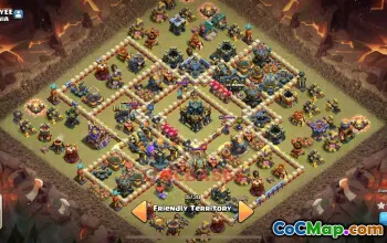 Town Hall 17 Trophy Base for Legend Push #55354