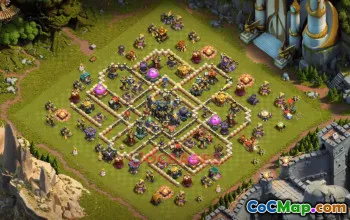 Town Hall 17 Trophy Base with Copy Link #55387