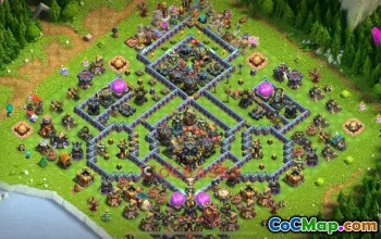 Town Hall 17 Trophy Base with Copy Link #55521