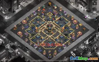 Town Hall 17 War Base - Clash of Clans | Copy Base Link #51531