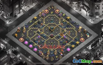 Town Hall 17 War Base - Clash of Clans | Copy Base Link #52356