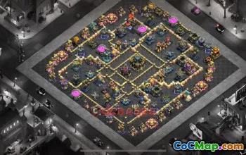 Town Hall 17 War Base - Clash of Clans Defense Guide #50913
