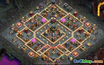 Town Hall 17 War Base - Clash of Clans Defense Guide (base link) #49057