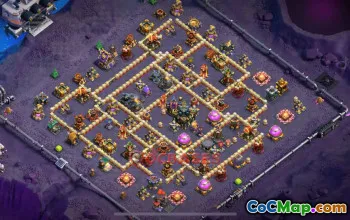 Town Hall 17 War Base - Clash of Clans Defense Guide & Link #49051