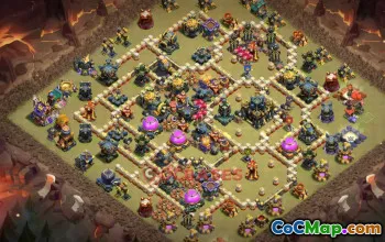 Town Hall 17 War Base | Clash of Clans Defense Strategy #48819
