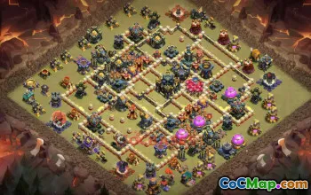 Town Hall 17 War Base - Clash of Clans Strategy & Base Link #49145