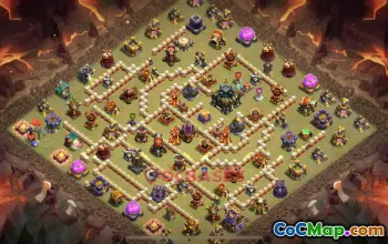 Town Hall 17 War Base | Clash of Clans Th17 Strategy & Base Link #49045